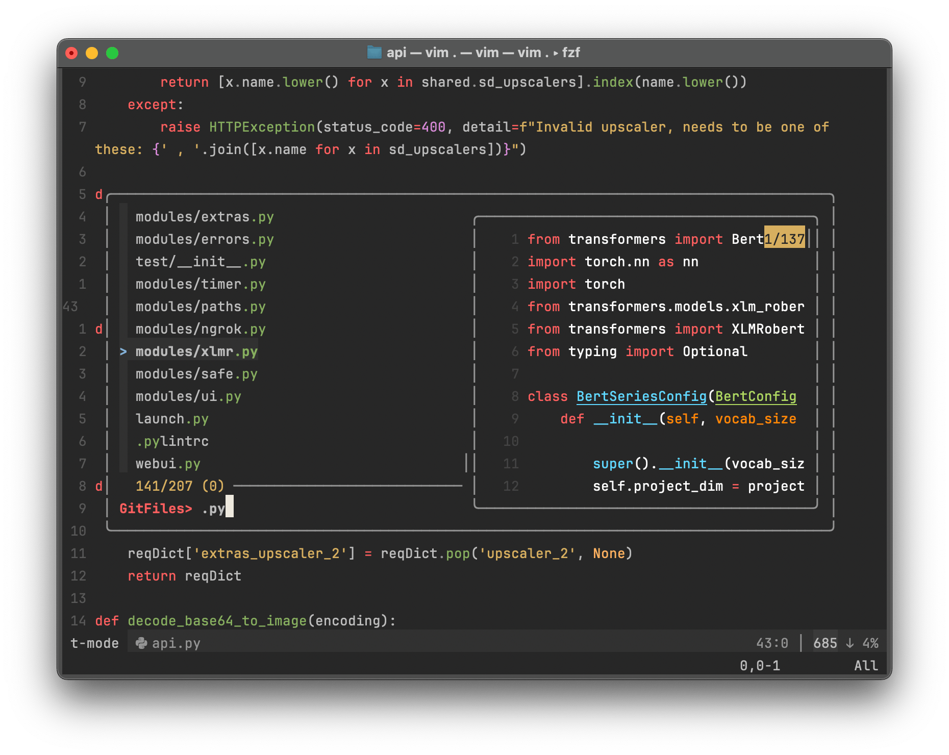 Vim JetBrains