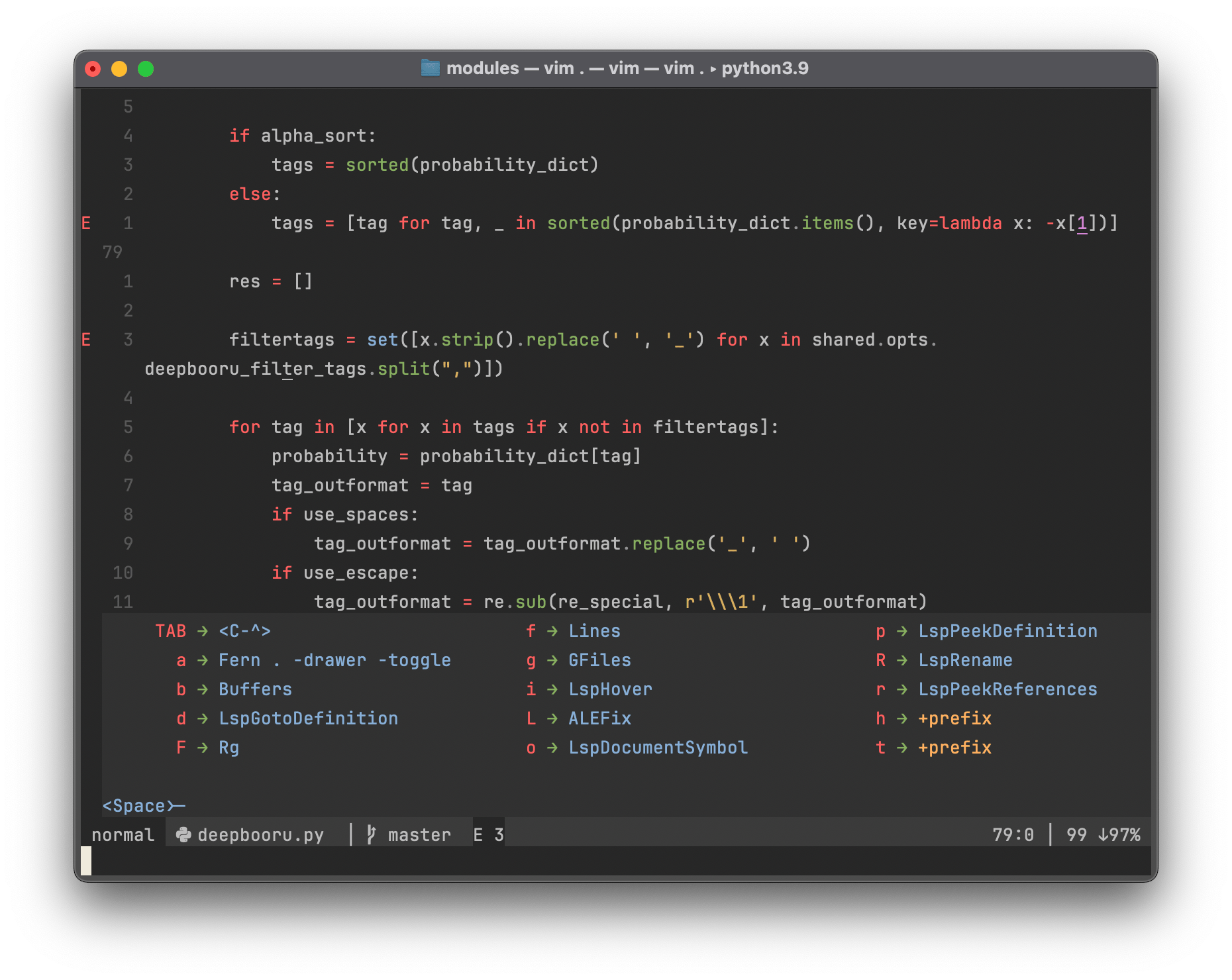 Vim Which Key